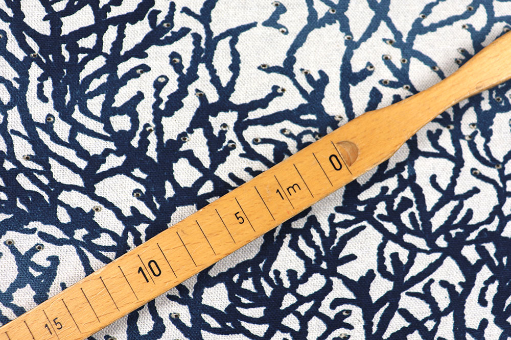 Dekostoff Premium - Korallenriff - Nachtblau