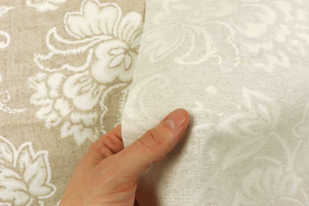 Outdoor-Dekostoff - Tropische Blumen - Beige