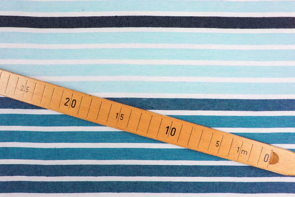 Dekostoff Jacquard - 280 cm - Ocean Stripes