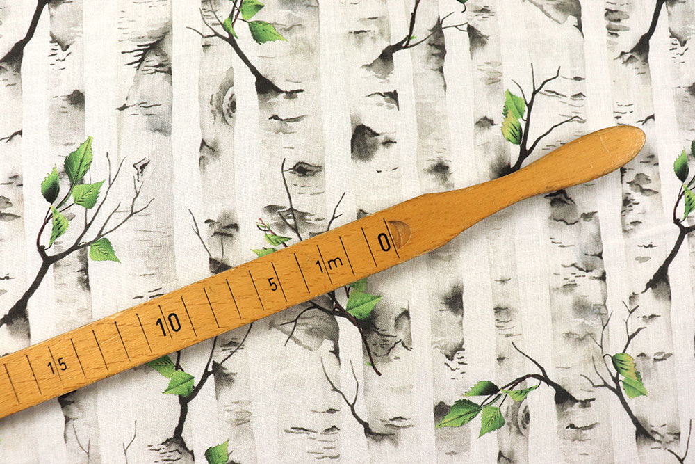 Baumwoll-Dekostoff - Birkenwald