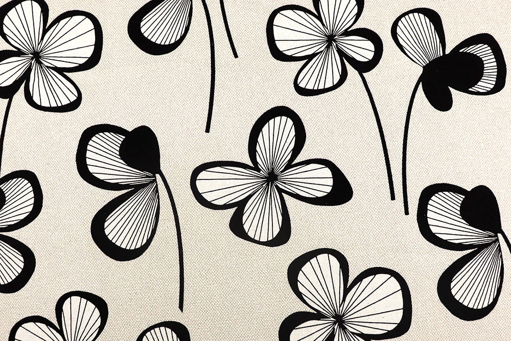 Dekostoff Premium - Black Petal