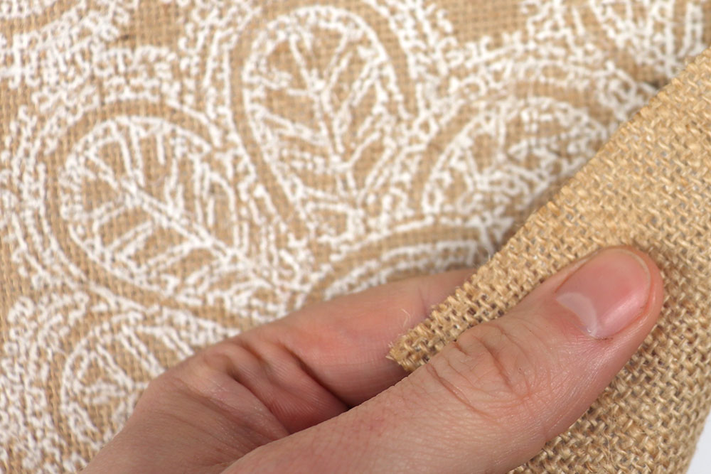 Jute beflockt - Spitze