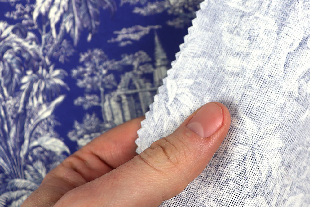 Baumwollstoff - Toile de Jouy - Mayani Blue