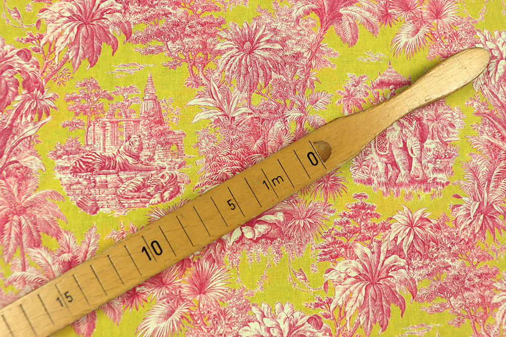 Baumwollstoff - Toile de Jouy - Mayani Rose