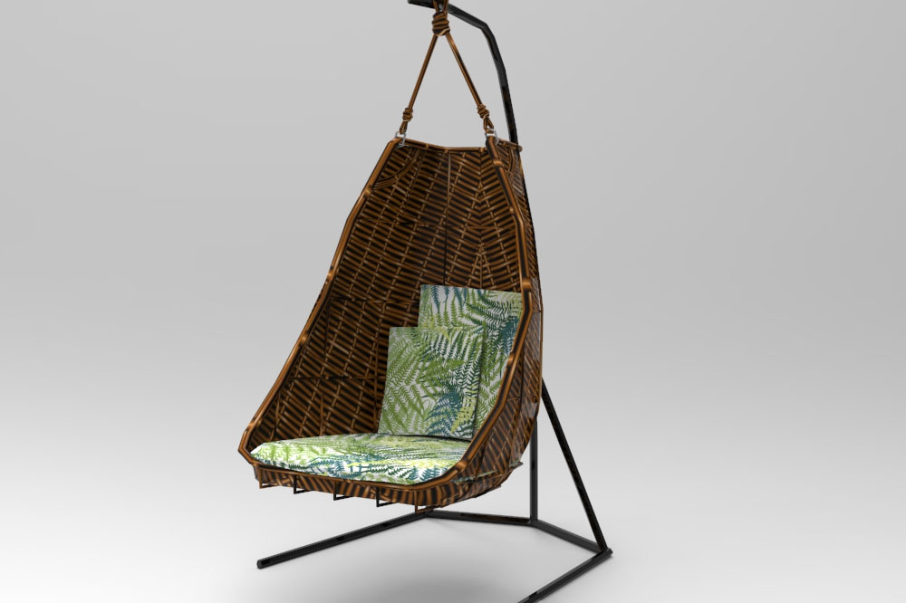 Outdoorstoff - Farnblätter