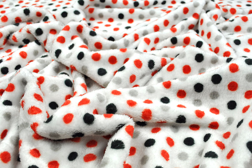 Wellness-Fleece - Doubleface - Punkte/Pinguine