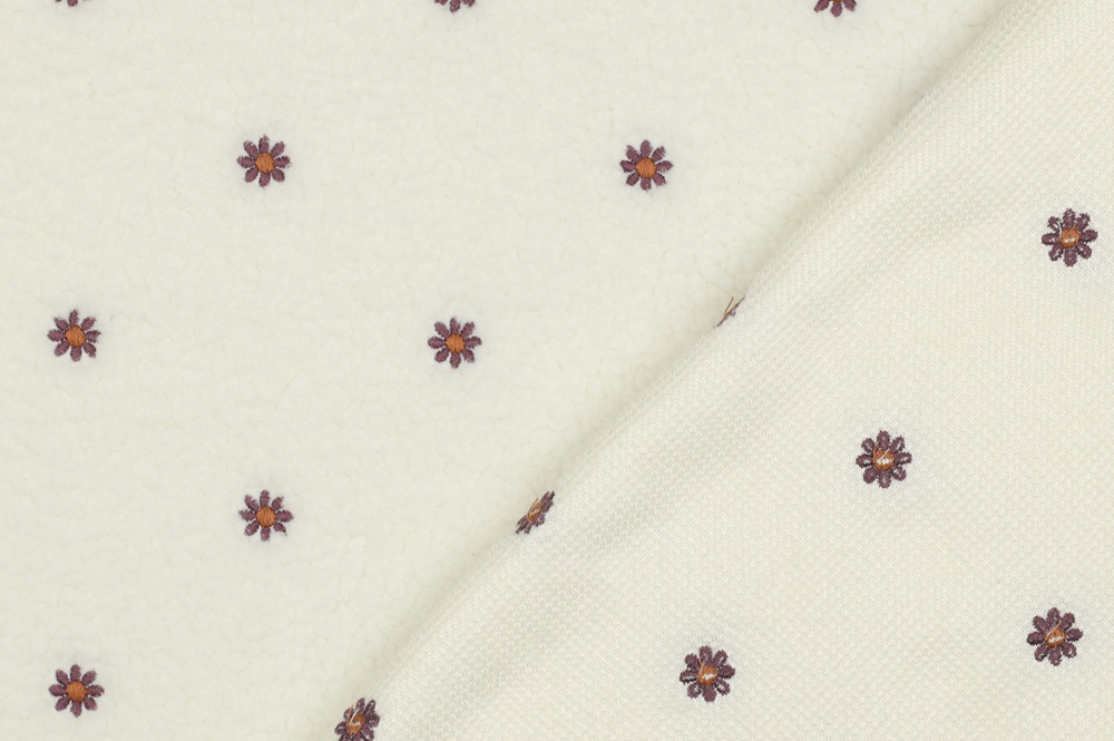 Sherpa Fleece - Daisy Stitch