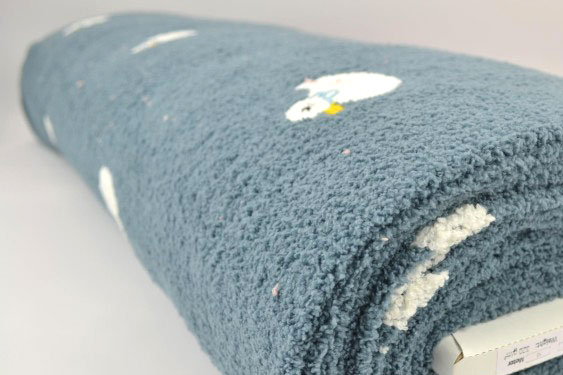 Flausch-Teddy bestickt - Enten