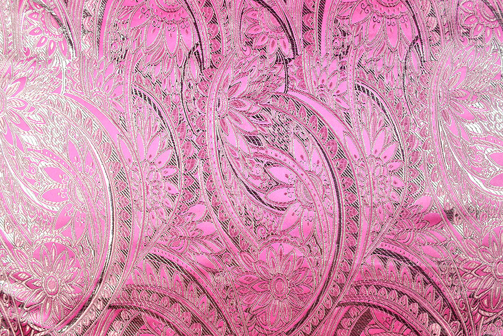 Brokat Maharani - Rosa/Silber