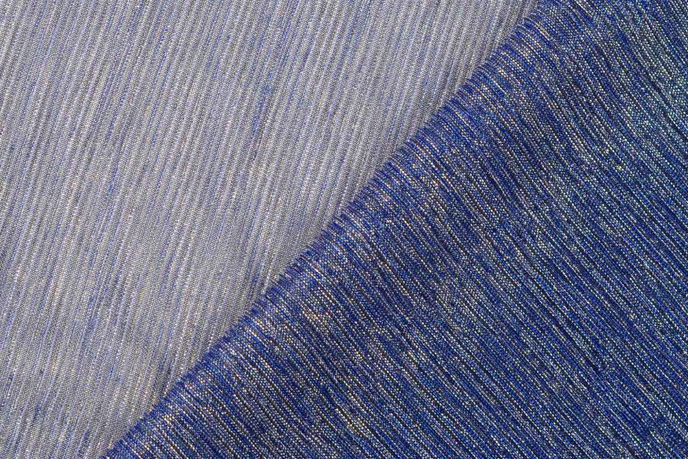 Glitzer-Chiffon - Nachtblau