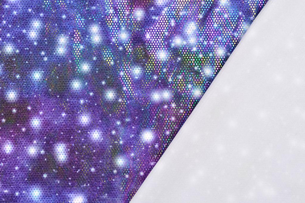 Tanzkleiderstoff Hologramm - Space