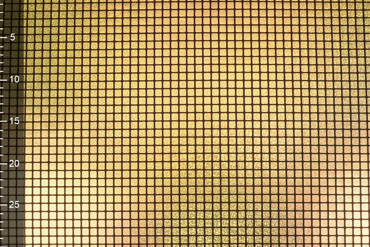 Tanzkleiderstoff Hologramm - Golden Squares
