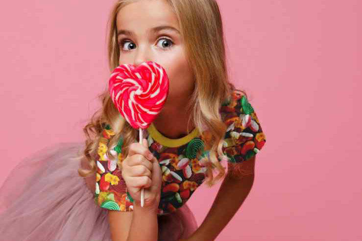 Polyesterjersey - Gummibärchen