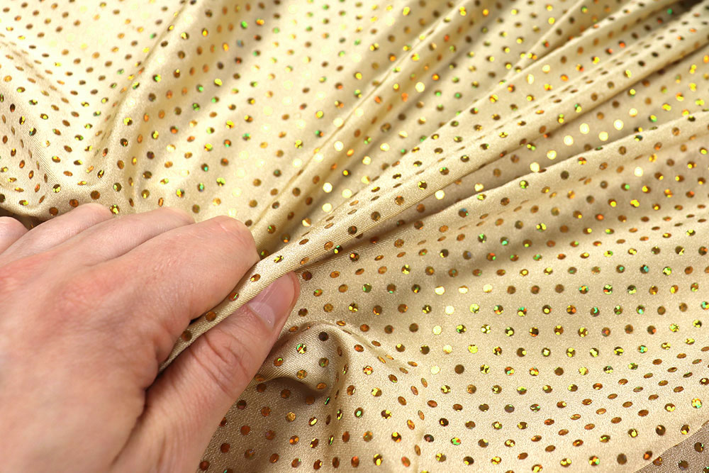 Pailletten-Lycra - Champagner