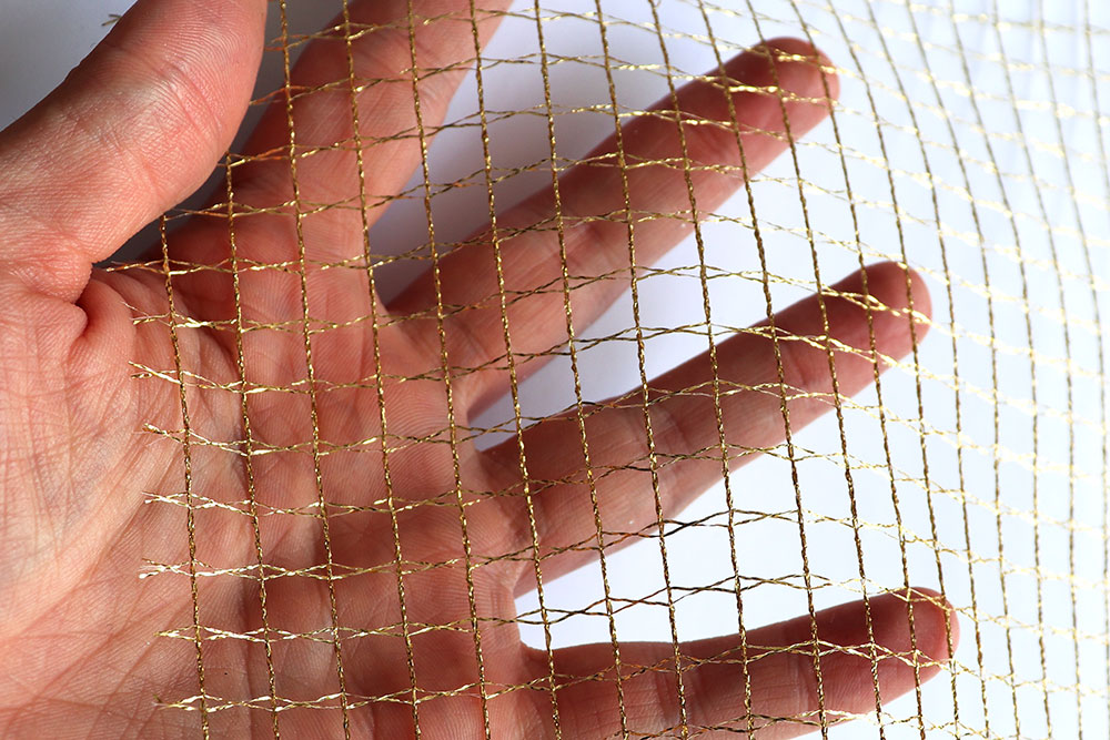 Glitzernetz - Gold