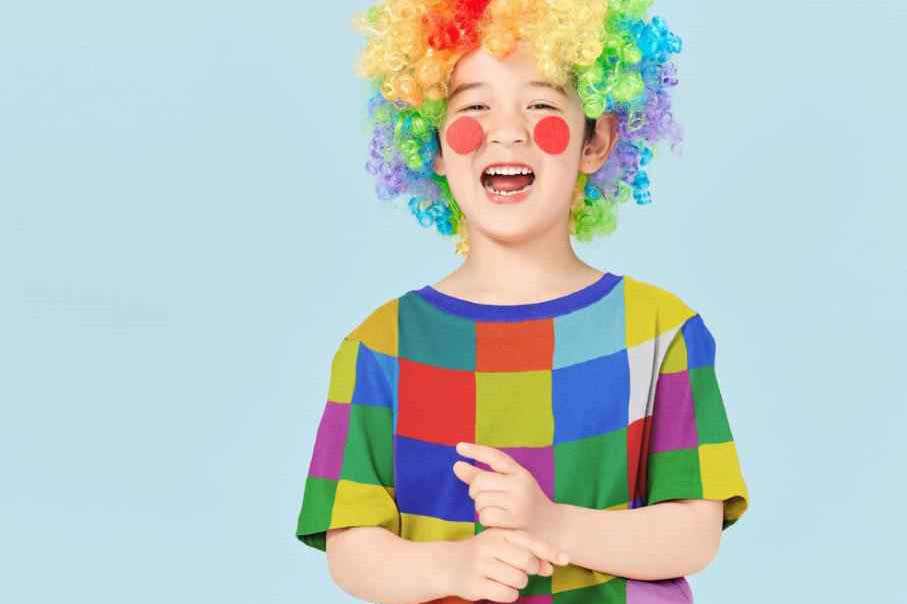 Universalstoff Digitaldruck - Bunte Quadrate