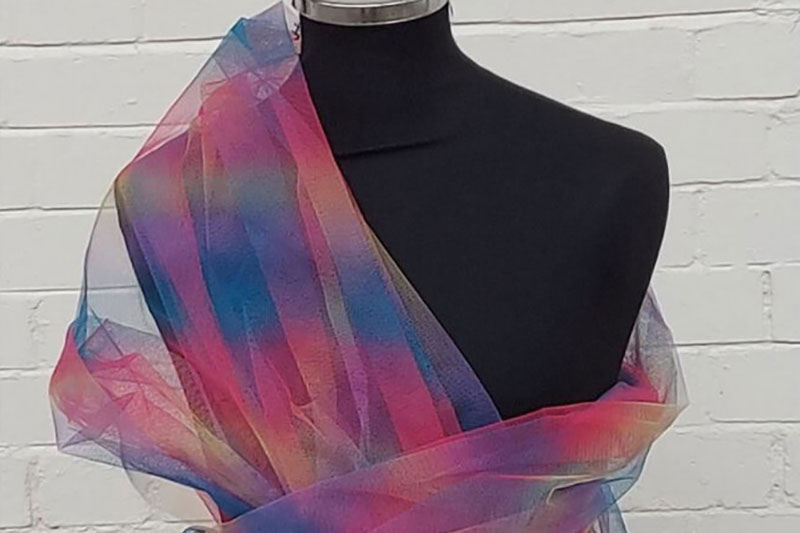 Event-Tüll schwer entflammbar - Rainbow