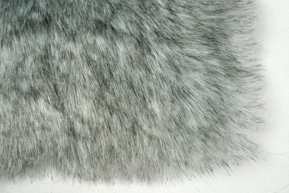 Pelz-Imitat - Kaninchen - Grau