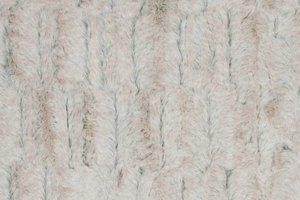 Rosa Flauschkaninchen - Fellimitat