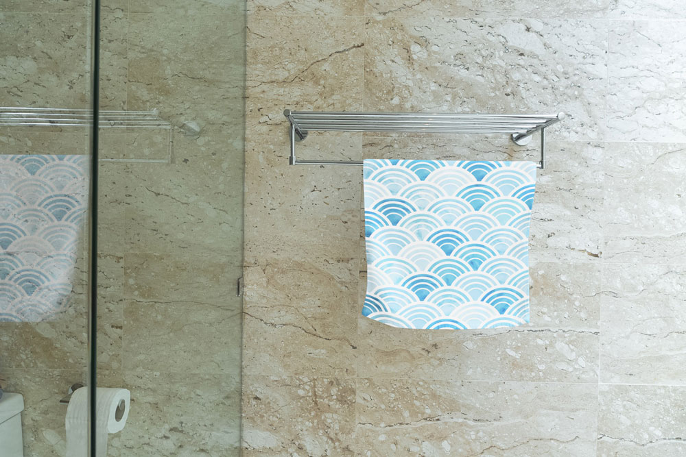 Frottee-Fleece - Wasserbogen