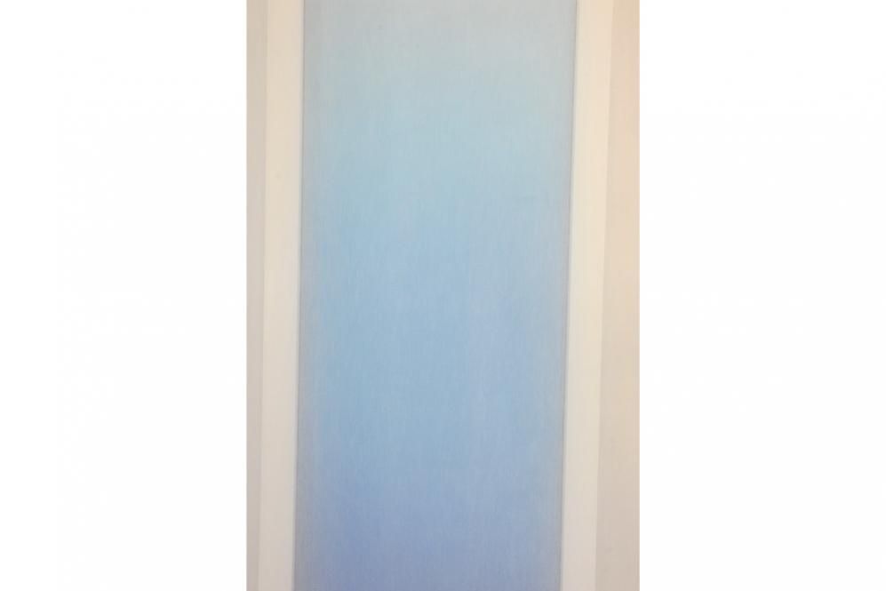 Voile Oslo - Weiß transparent - 300 cm hoch - Bleiband