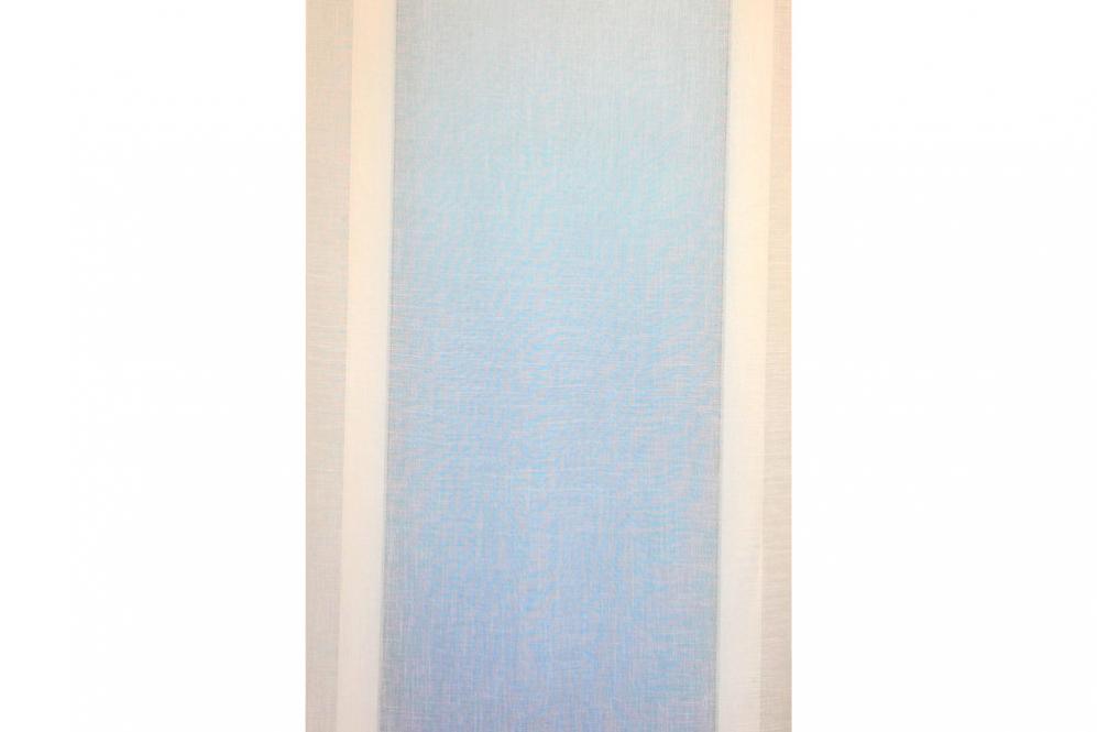 Gardine Öland - Weiß transparent - 300 cm hoch - Bleiband