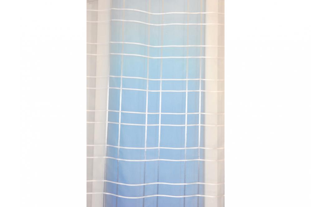 Gardine Lofoten - Weiß transparent - 300 cm hoch - Bleiband