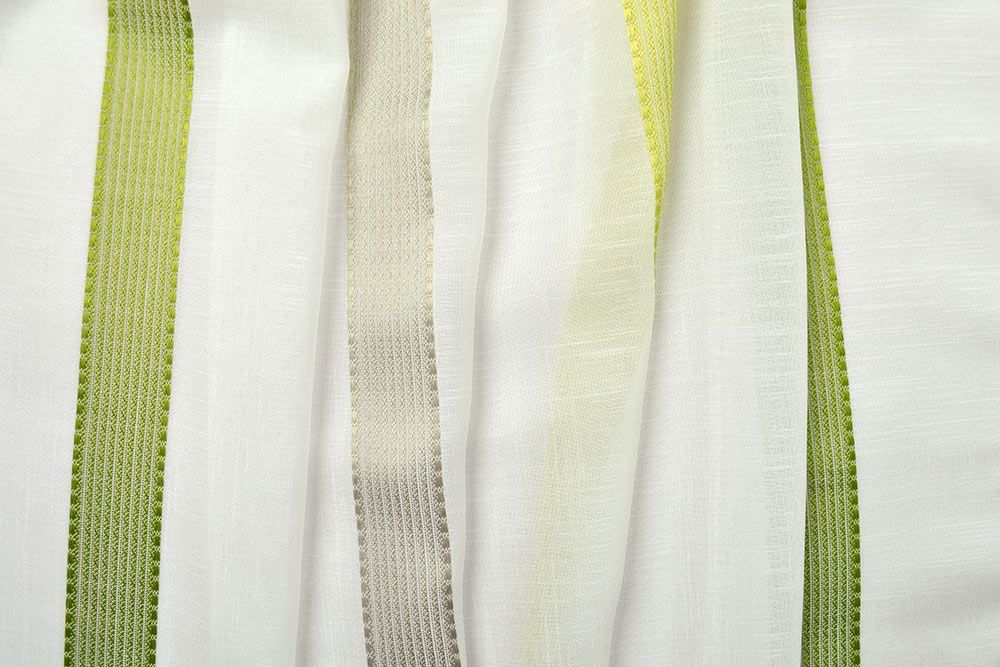 Gardinenstoff Delight - Längsstreifen - Bleiband