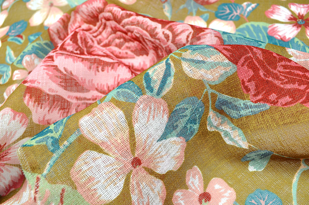 Gardinenleinen - Dream of Roses