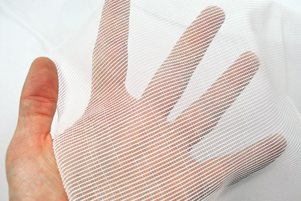 Gardinenstoff transparent - Bleiband - 260 cm - Weiß