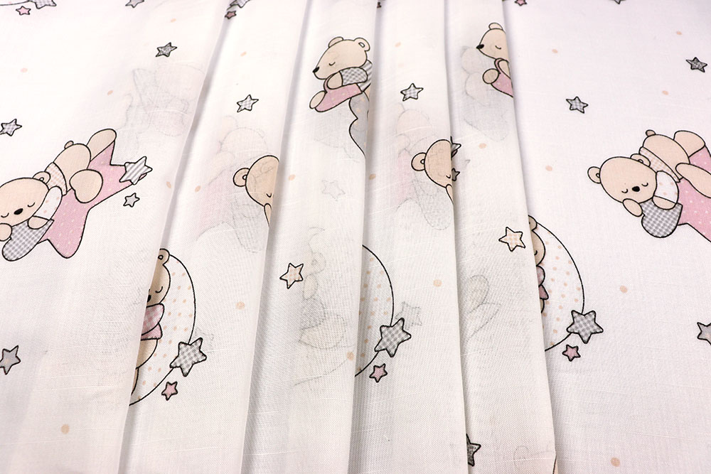 Gardinenstoff Bleiband - Bärchen - 280 cm