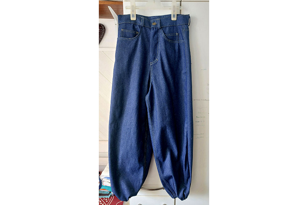 Jeansstoff gewaschen Blue Denim