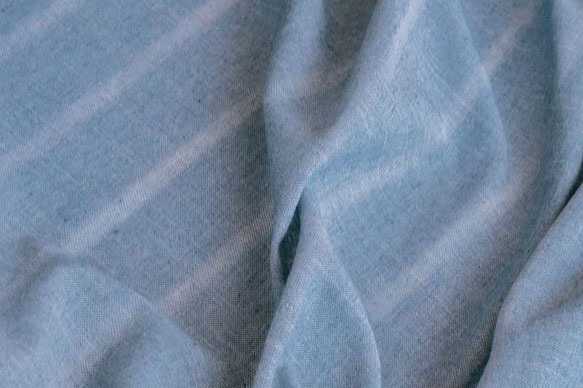 Gardinenstoff aus Jeansresten - Streifen - 300 cm