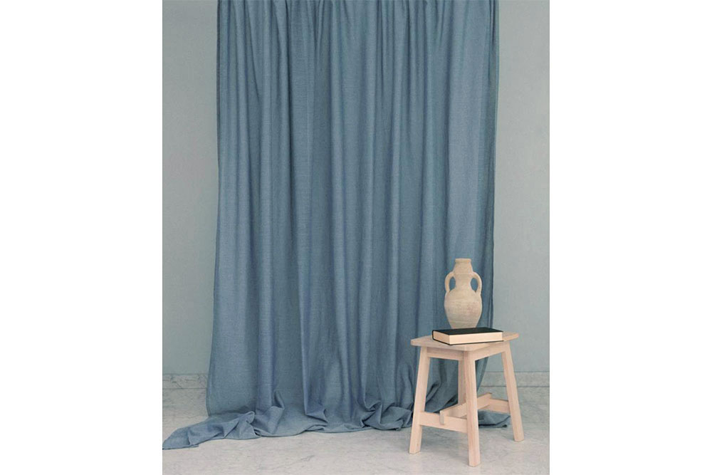 Gardinenstoff aus Jeansresten - Uni - 300 cm