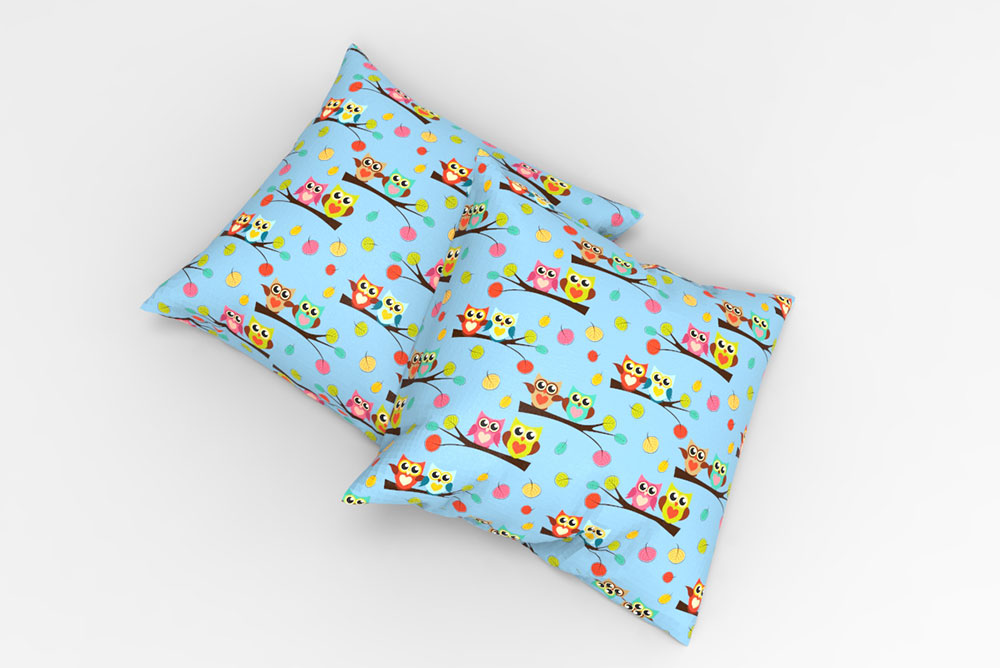 Dekostoff - Kuschel-Eulen