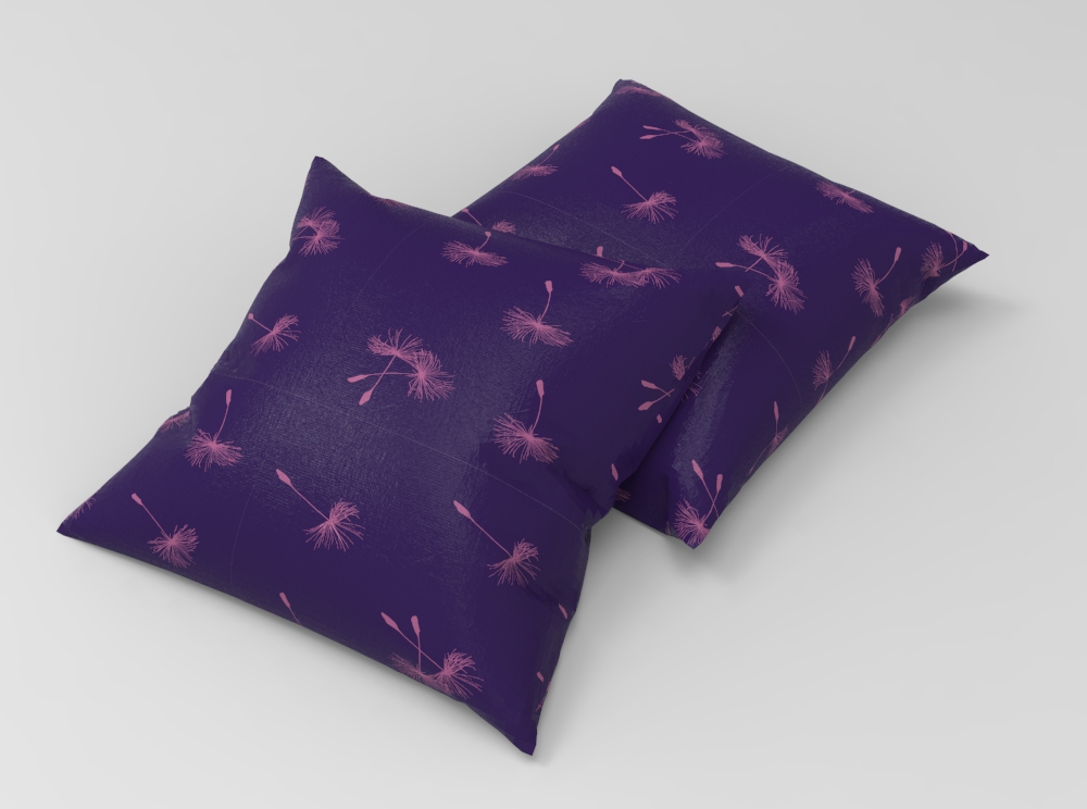 Fleece Stoff - Pusteblume