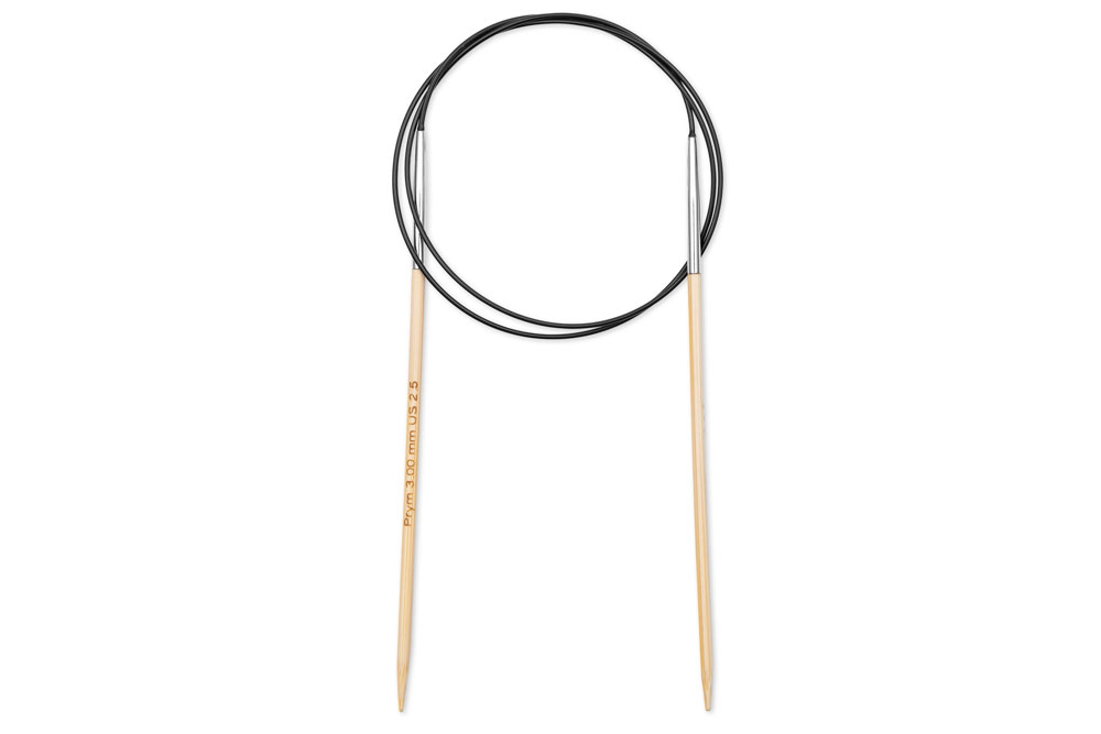 Rundstricknadeln Prym 80 cm - 3,0 mm Bambus