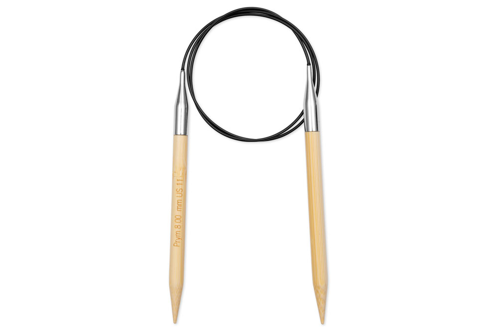 Rundstricknadeln Prym 80 cm - 8,0 mm Bambus