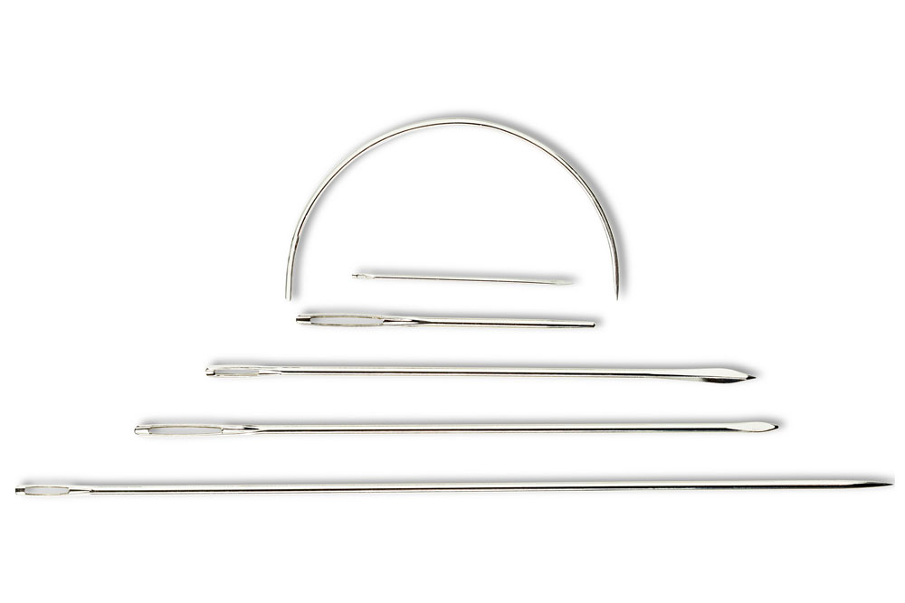 Bastelnadel-Set - silberfarbig