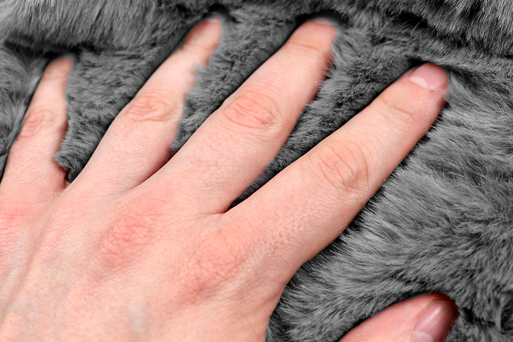 Pelz-Imitat - Flauschkaninchen