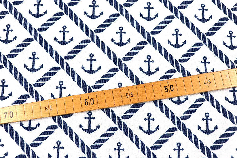 Outdoor-Stoff - Navy-Anker