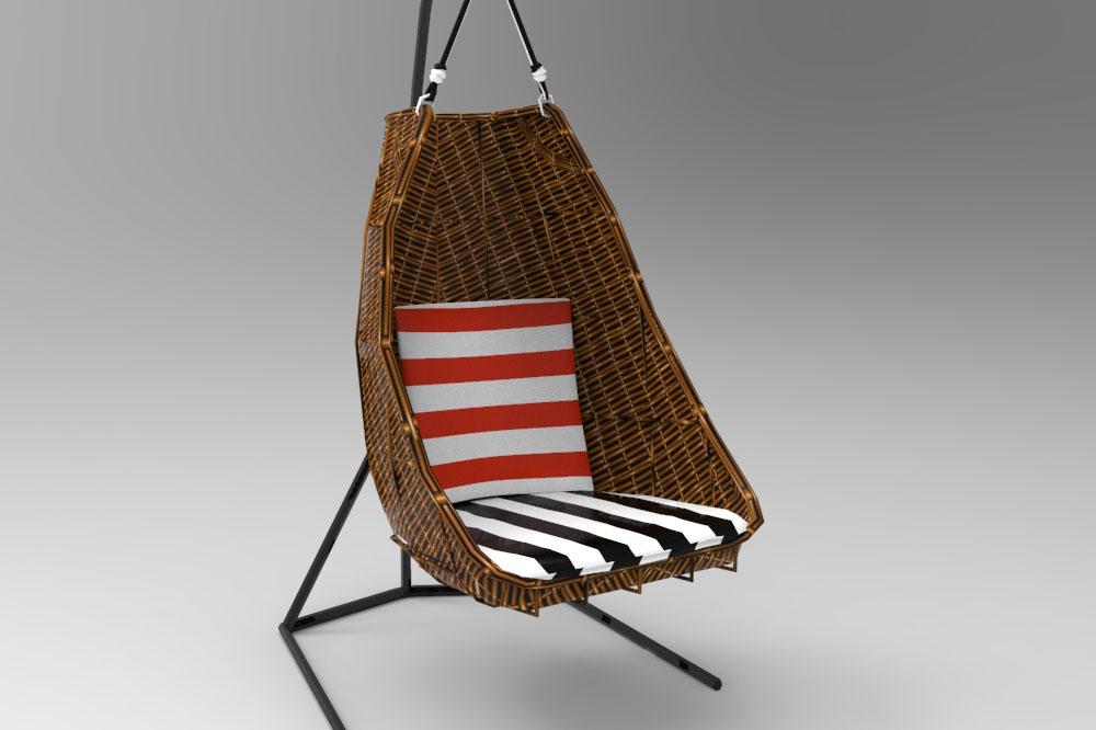 Outdoor-Stoff - Querstreifen 7 cm