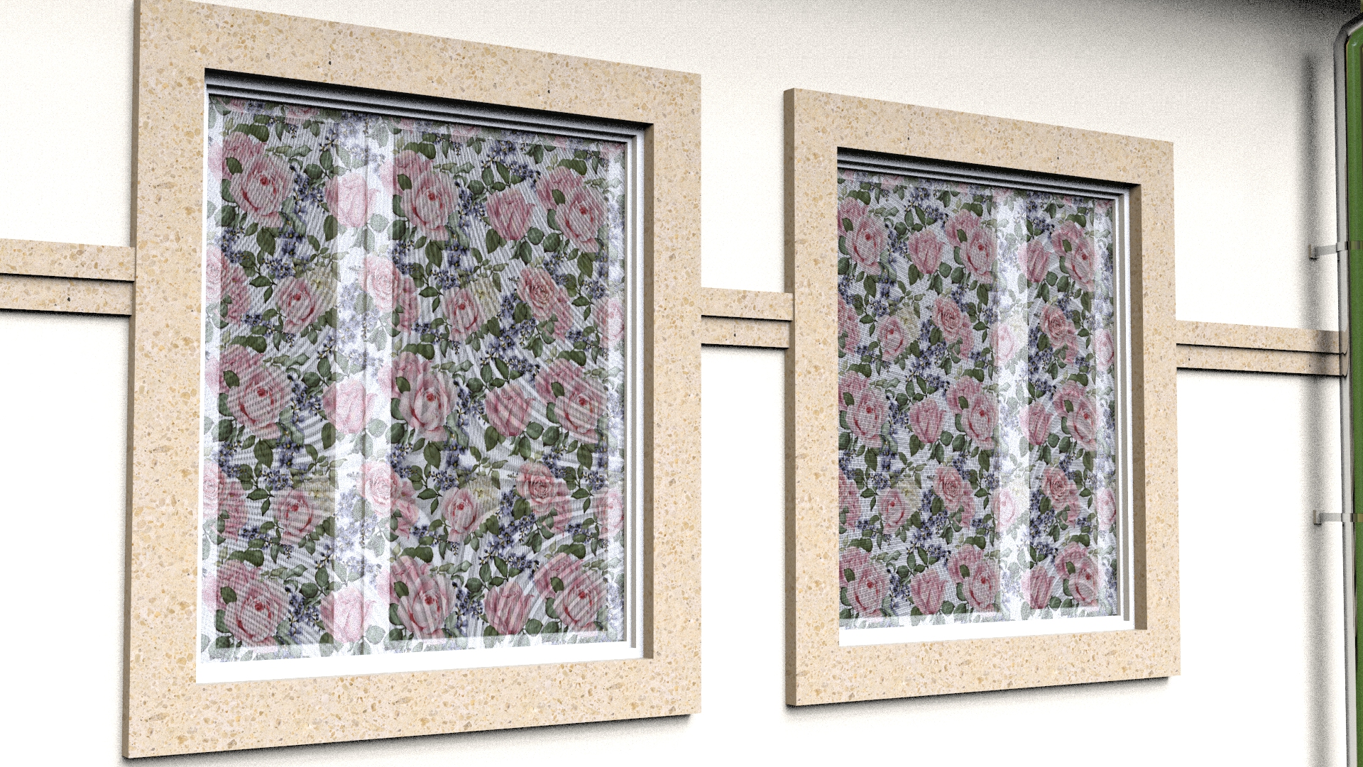 Moskitonetz-Stoff - Rosenzauber