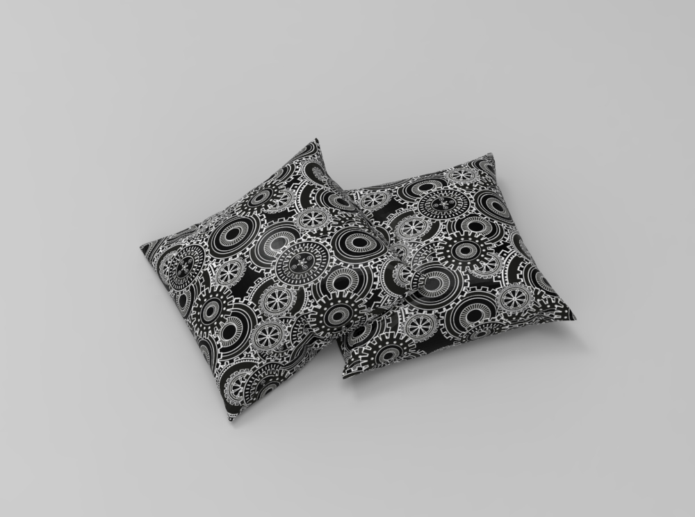 Steampunk-Satin - Zahnrad