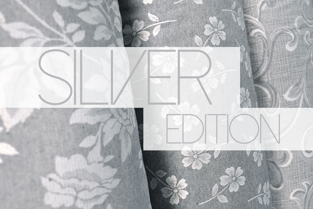 Dekostoff Jacquard - Silver Edition - Paisley - 280 cm