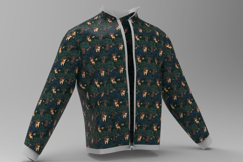 Nano-Softshell - Rehe im Wald