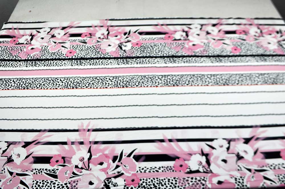 Viskose-Paneljersey - Pink Flower Dreams