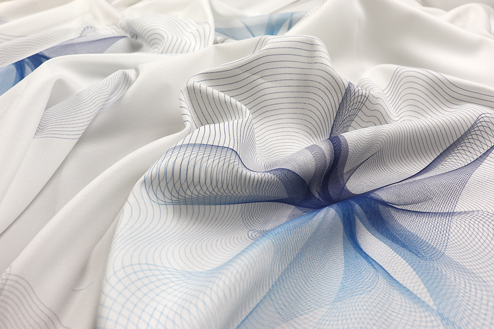 JOOP! - Gardinenstoff Blue Breeze