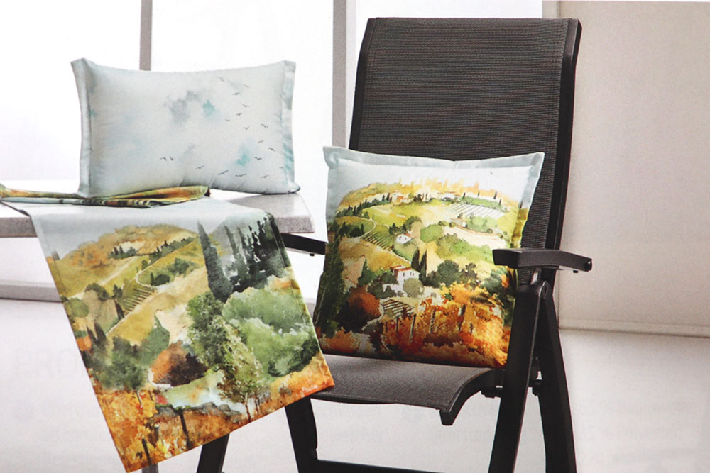 Baumwoll-Dekostoff Digital - Toskana