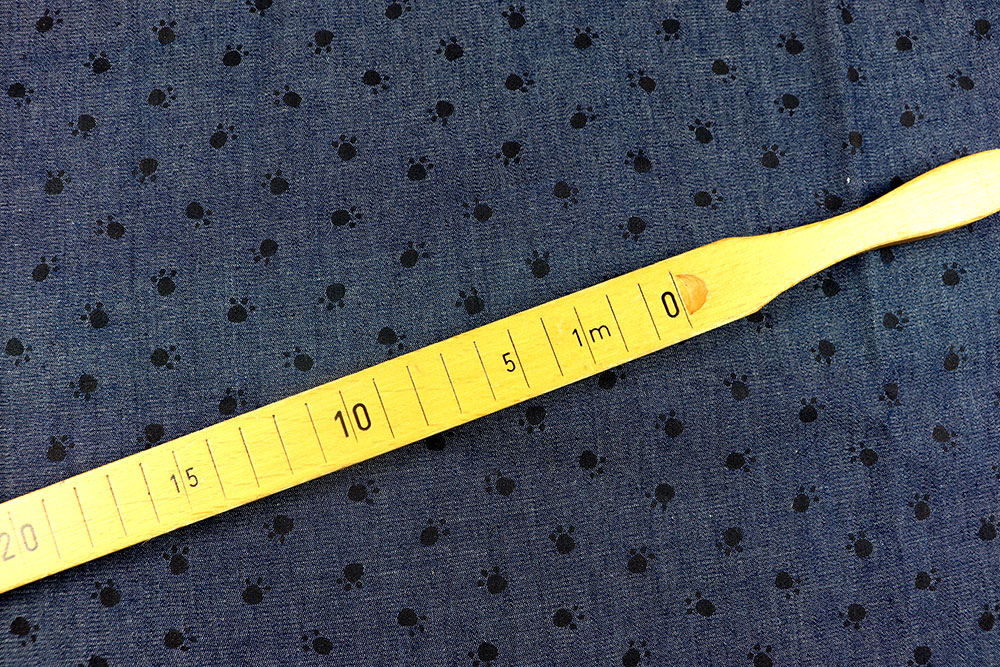 Jeanshemden-Stoff - Tatzen